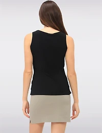 Camisole Confort Sans Manches à Encolure Ronde Extensible par Perle