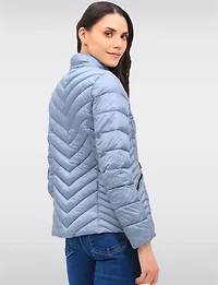 Veste Légère Nora Doudoune Matelassée Vegan avec Capuche Amovible par Saki