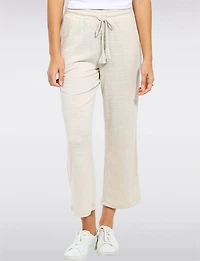 Pantalon Texturé À Enfiler Avec Cordon De Serrage Et Poches Par Ninety Clothing