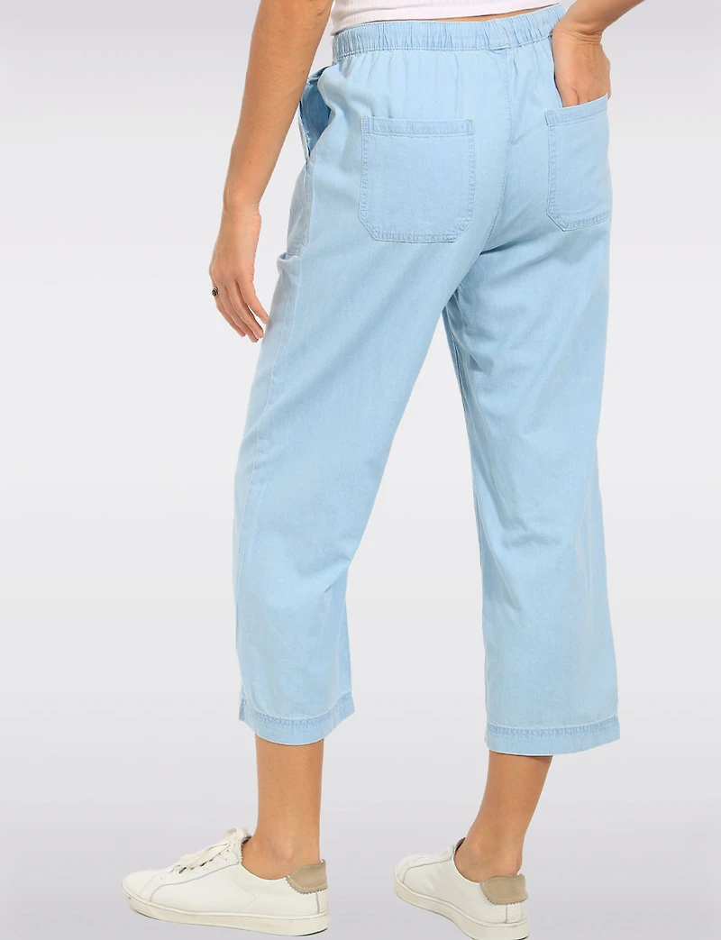 Pantalon Large En Coton Avec Taille À Cordon De Serrage & Poches par Dash