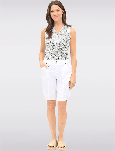 Bermuda Coton avec Taille Élastique & Ourlet Froncé Ajustable par Dash