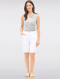Bermuda Coton avec Taille Élastique & Ourlet Froncé Ajustable par Dash