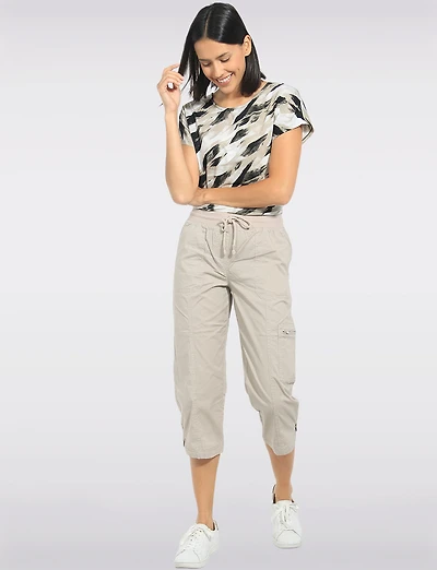 Capri Cargo Court Léger  Enfiler Avec Taille Mi-haute par Dash