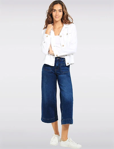 Veste Coupe Camionneur Légère en Mélange de Lin Uni avec Poches Par Dash
