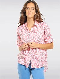 Chemise à Boutons Légère Imprimé Abstrait par Dash