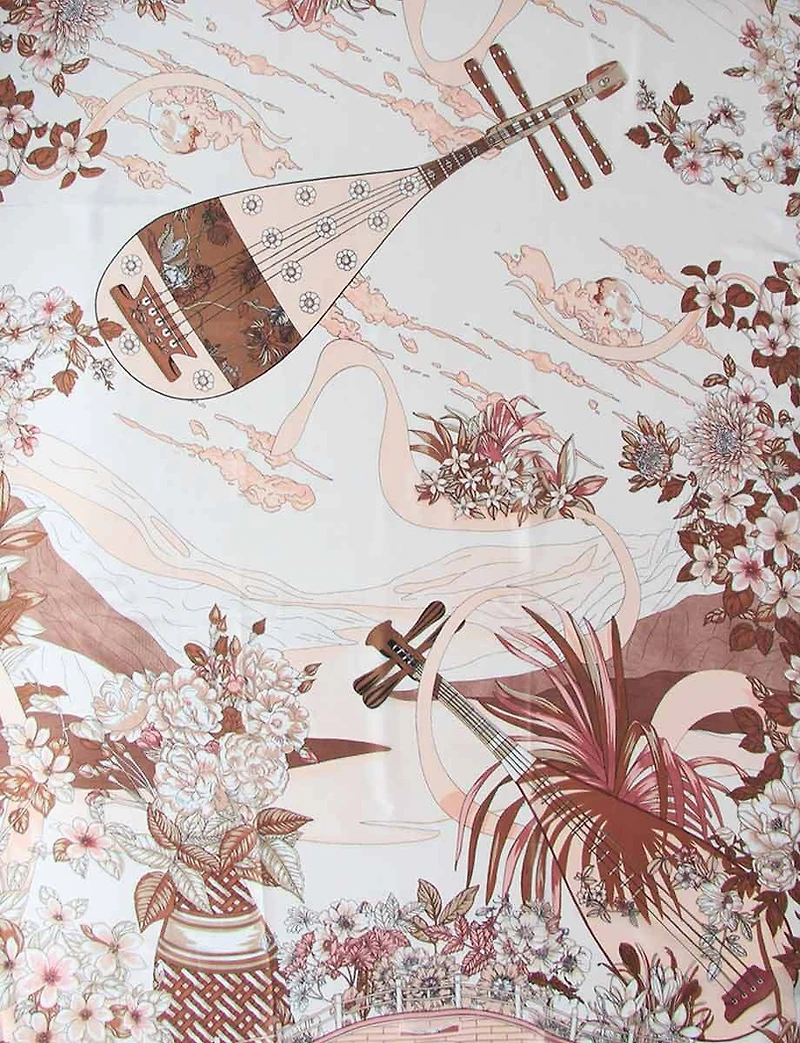 Écharpe Large Luxueuse et Douce avec Imprimé Floral Intemporel – Chic & Raffinée