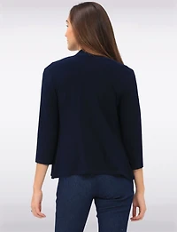 Cardigan Léger et Fluid Ouvert à Manches 3/4 -Tricot Doux & Polyvalent par Perle