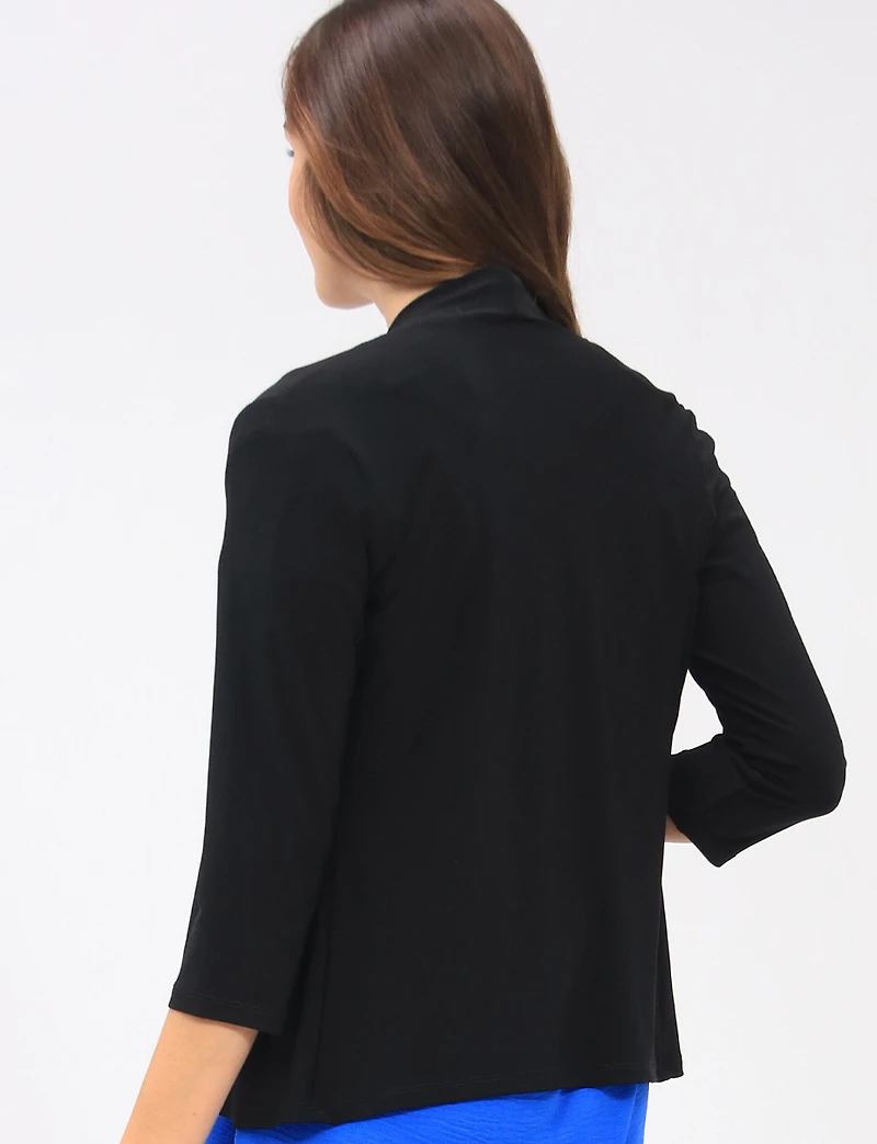 Cardigan Léger et Fluid Ouvert à Manches 3/4 -Tricot Doux & Polyvalent par Perle
