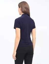 Cardigan Léger et Fluide Ouvert Devant à Manches Courtes Style Multicouche Perle
