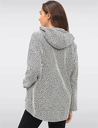 Sweat Polyvalent à Capuche Zippée en Chenille avec Poches Plaquées par Froccella