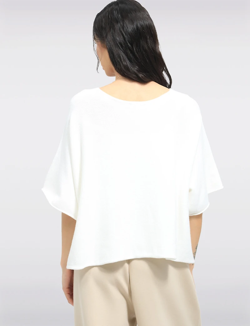 Pull Léger à Manches Courtes | Silhouette Décontractée Coupe Ample par Froccella
