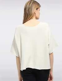 Pull Léger à Manches Courtes | Silhouette Décontractée Coupe Ample par Froccella