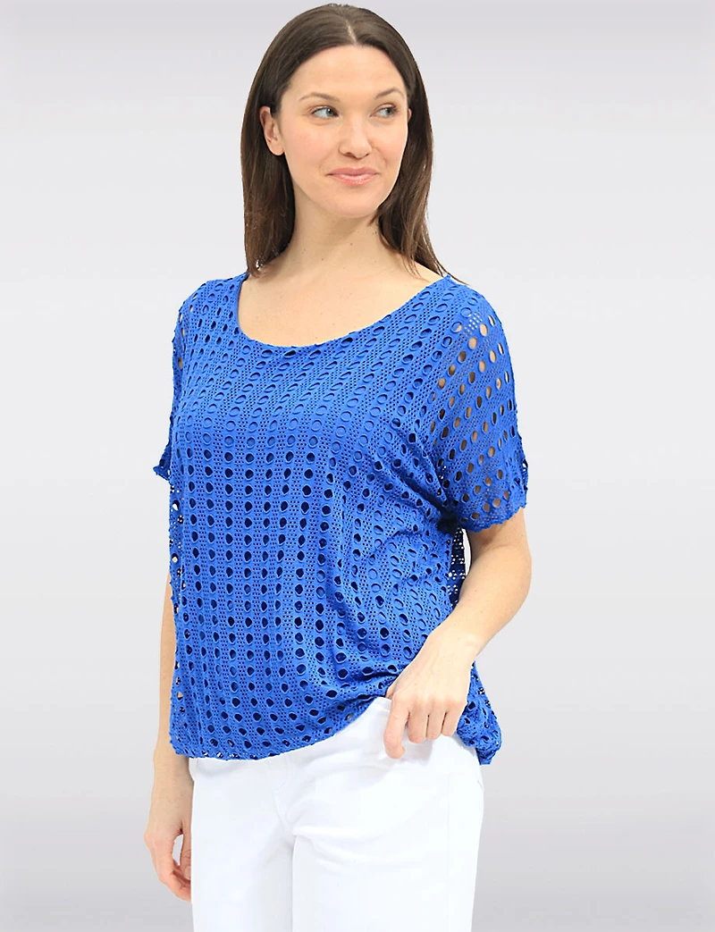 Haut À Manches Courtes En Crochet par Froccella