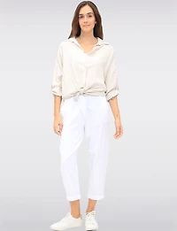 Pantalon Décontracté Stretch Avec Taille Élastique à 4-Poches par Froccella