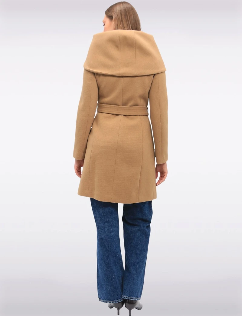 Manteau Trench Végétalien Ceinturé à Grande Capuche par Cole Haan