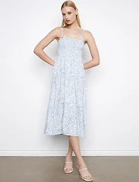 Robe Jupe Floral Élégante 2-en-1 Convertible à Bretelles Amovibles par Charlie B