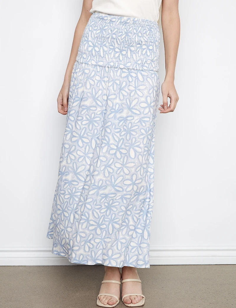 Robe Jupe Floral Élégante 2-en-1 Convertible à Bretelles Amovibles par Charlie B