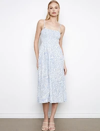 Robe Jupe Floral Élégante 2-en-1 Convertible à Bretelles Amovibles par Charlie B