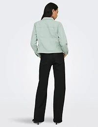 Veste en Denim Pastel | Style Jean Coupe Courte & Ajustée par Only