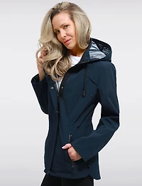 Manteau Végan Breathe-Tech® Softshell avec Capuche Amovible par Saki