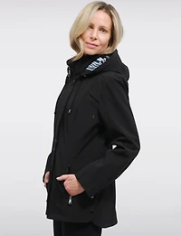 Manteau Végan Breathe-Tech® Softshell avec Capuche Amovible par Saki