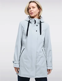 Veste Parka Léger Végan Breathe-Tech® Softshell avec Capuche Amovible – Saki