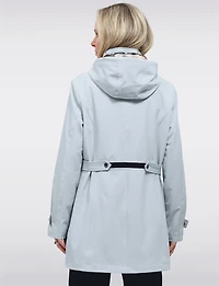 Veste Parka Léger Végan Breathe-Tech® Softshell avec Capuche Amovible – Saki