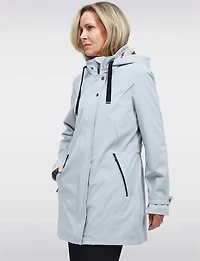 Veste Parka Léger Végan Breathe-Tech® Softshell avec Capuche Amovible – Saki