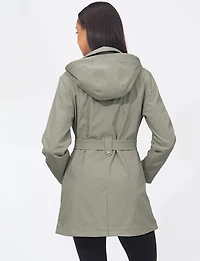 Veste Légère Breathe-Tech® Softshell Trench Ceinturé à Double Boutonnage - Saki