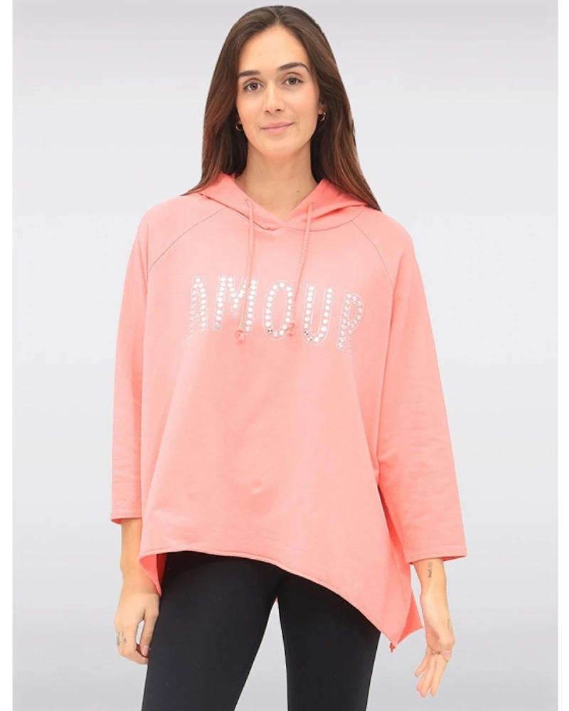 Haut Capuche Coton Relax par Froccella