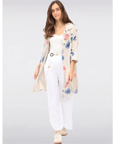 Pantalon Large en Lin par Froccella