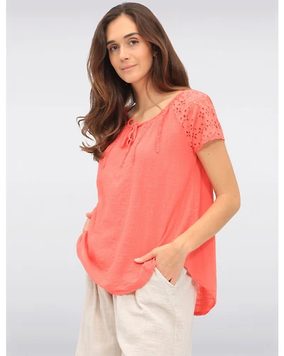 Haut Coton Broderie Froccella