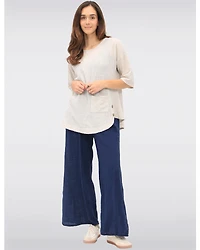 Pantalon Large Coton Froccella