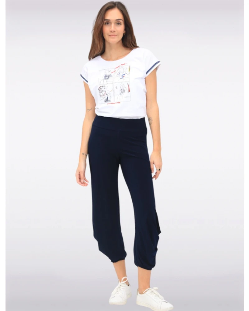 Pantalon Drapé Harem Fluide et Chic par Amani Couture