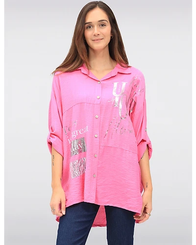 Chemise Script Métallique Froccella