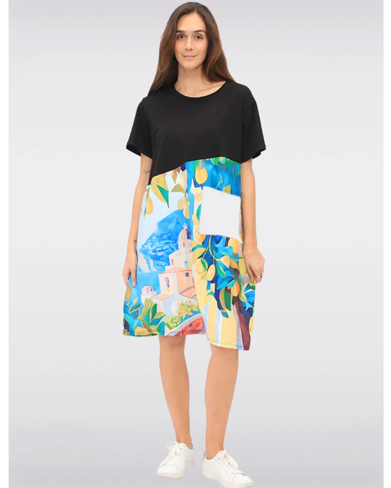 Robe Coton Imprimé Agrumes par Froccella