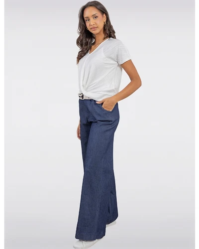 Pantalon Ceinturé Large S & Y Fashion