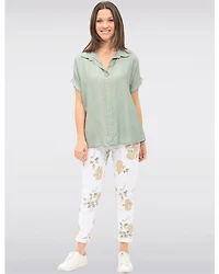Pantalon Floral Ajusté Froccella