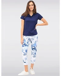 Pantalon Imprimé Fleuri Froccella
