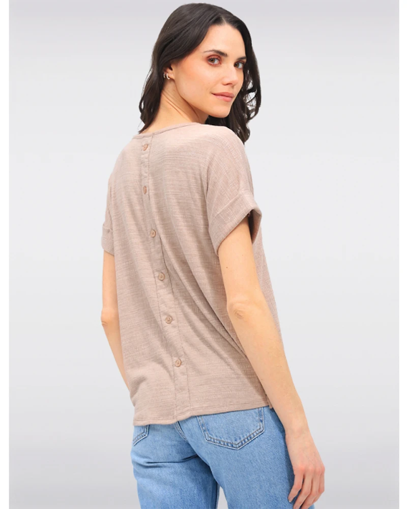 Haut Manches Revers Texturé par Ninety