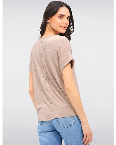 Haut Manches Revers Texturé par Ninety