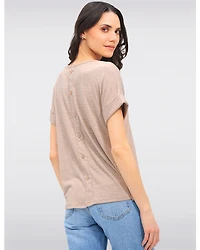Haut Manches Revers Texturé par Ninety