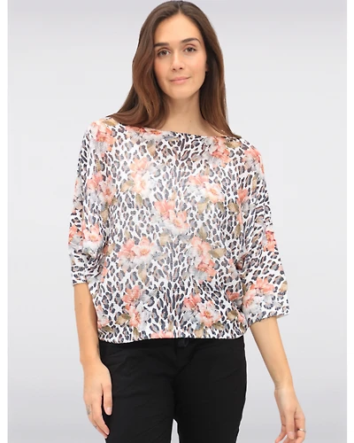 Haut Manches Dolman Léopard par Froccella