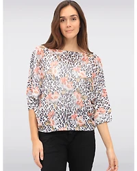 Haut Manches Dolman Léopard par Froccella