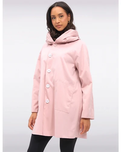 Imperméable Réversible Capuche Plissée par UBU