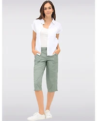 Capri Cargo Valerie Extensible avec Tirettes à l'Ourlet par Dash Clothing