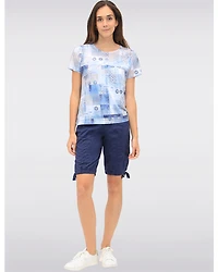 Bermuda en Coton avec Taille Élastique & Ourlet Froncés Ajustables par Dash