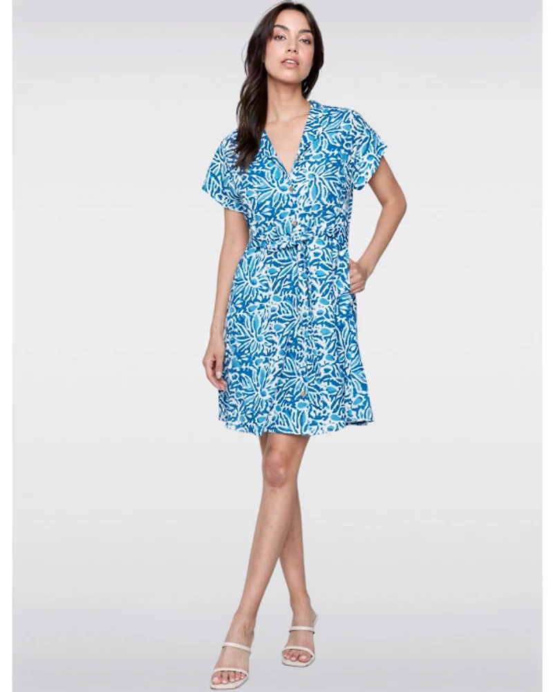 Robe Ceinturée Lin Charlie B