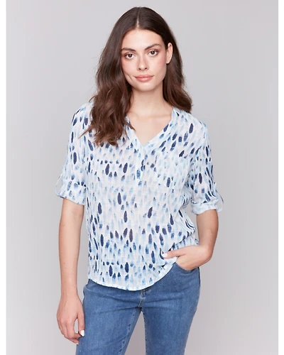 Blouse Coton Imprimé Charlie B