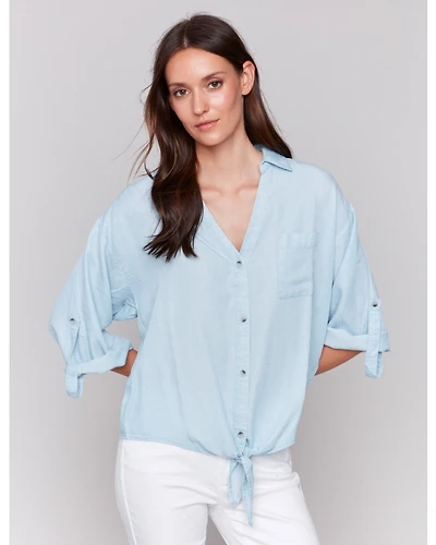 Blouse Fleurie Délavée par Charlie B